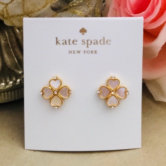KATE SPADE • Legacy Logo Demi Fine Flower Earrings - Picture 6 of 6
